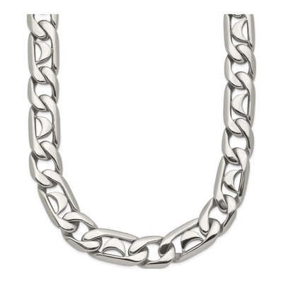 Men's Stainless Steel 9mm Fancy Link Chain