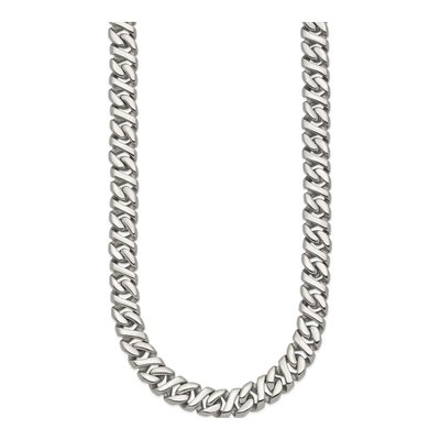Men's Stainless Steel 9mm Curb Chain – view 5