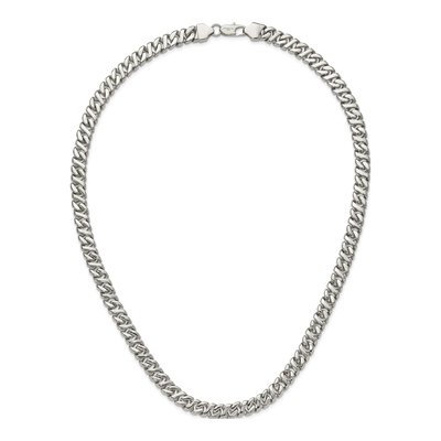 Men's Stainless Steel 9mm Curb Chain – view 8