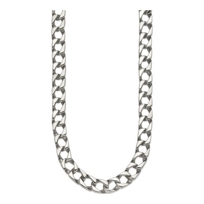 Men's Stainless Steel 9mm Square Curb Chain – view 5