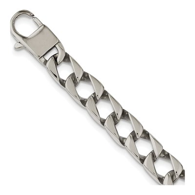 Men's Stainless Steel 9mm Square Curb Chain – view 6