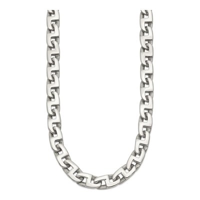 Men's Stainless Steel 10mm Fancy Square Link Chain – view 5