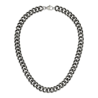 Men's Stainless Steel 15mm Antiqued Link Chain – view 7