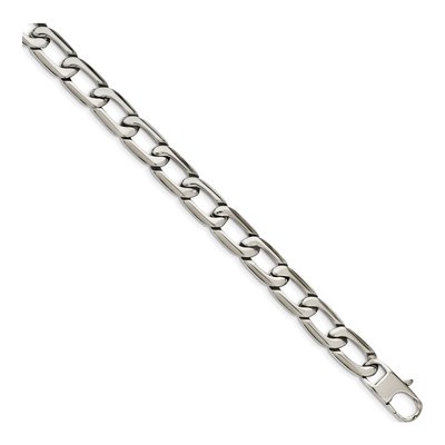 Men's Stainless Steel 11mm Open Curb Chain – view 6
