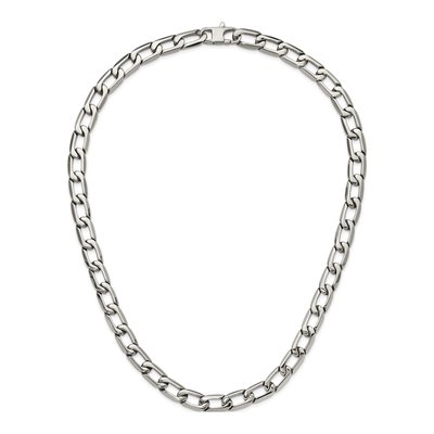 Men's Stainless Steel 11mm Open Curb Chain – view 8