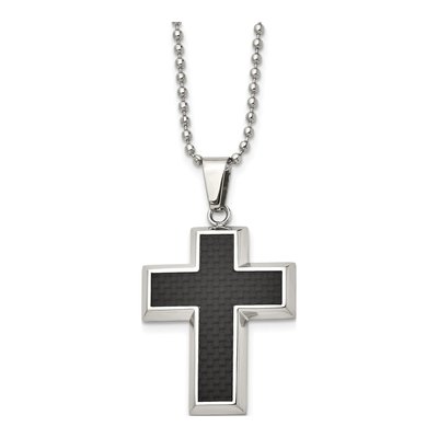 Stainless Steel Cross Pendant Necklace