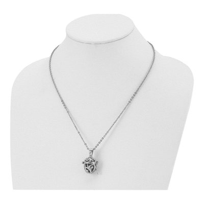 Stainless Steel Agate Box Pendant Necklace – view 6