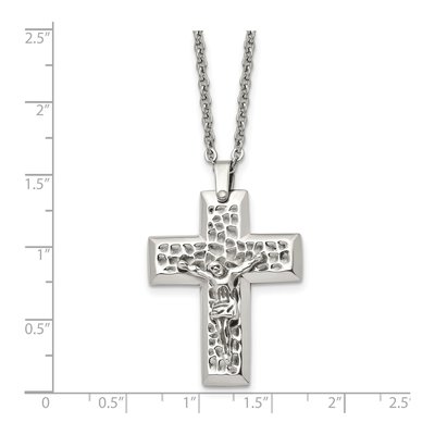 Stainless Steel Crucifix Pendant Necklace – view 7