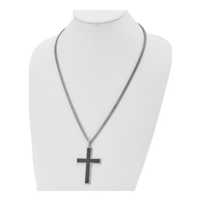 Stainless Steel Cross Pendant Necklace – view 5