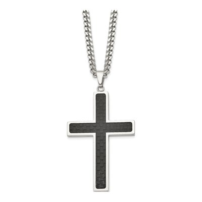 Stainless Steel Cross Pendant Necklace