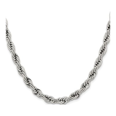Stainless Steel 7mm Rope Chain – view 3