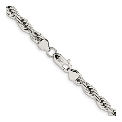 Stainless Steel 7mm Rope Chain – view 4