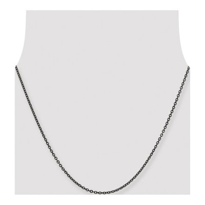 Stainless Steel 2.7mm Oxidized Cable Chain – view 5