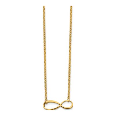 Stainless Steel IP Infinity Pendant Necklace – view 4