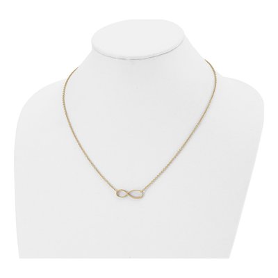 Stainless Steel IP Infinity Pendant Necklace – view 5