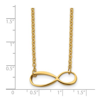 Stainless Steel IP Infinity Pendant Necklace – view 6