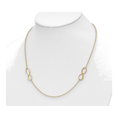 Stainless Steel IP Infinity Necklace – view 4