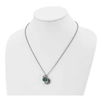 Stainless Steel Jade Pendant Necklace – view 5
