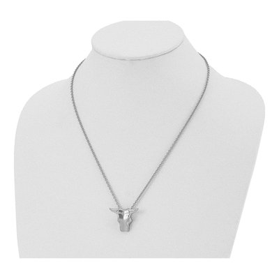 Stainless Steel Bull Head Necklace – view 5