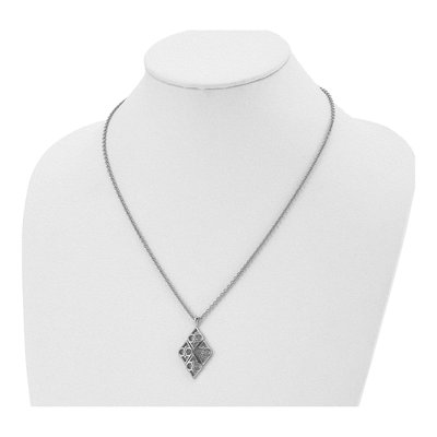 Stainless Steel On Cable Pendant Necklace – view 5