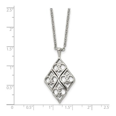 Stainless Steel On Cable Pendant Necklace – view 6