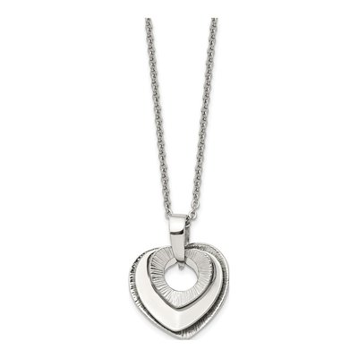 Stainless Steel Moveable Heart Pendant Necklace – view 4