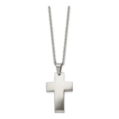 Stainless Steel Cross Pendant Necklace – view 4