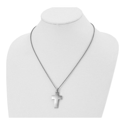Stainless Steel Cross Pendant Necklace – view 5
