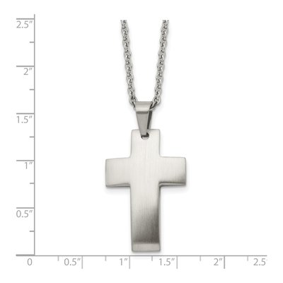 Stainless Steel Cross Pendant Necklace – view 6