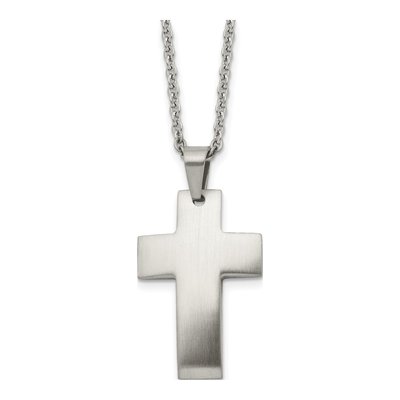 Stainless Steel Cross Pendant Necklace