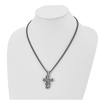 Stainless Steel Cross Pendant Necklace – view 5