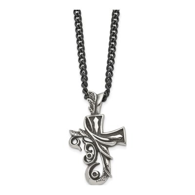 Stainless Steel Cross Pendant Necklace