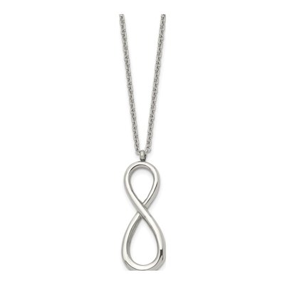Stainless Steel Infinity Pendant Necklace – view 4