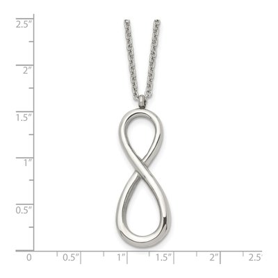 Stainless Steel Infinity Pendant Necklace – view 6