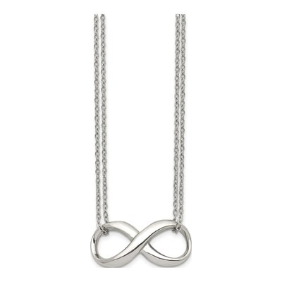 Stainless Steel Infinity Pendant Necklace – view 4