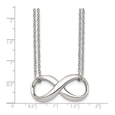 Stainless Steel Infinity Pendant Necklace – view 6