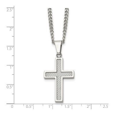 Stainless Steel Cross Pendant Necklace – view 6