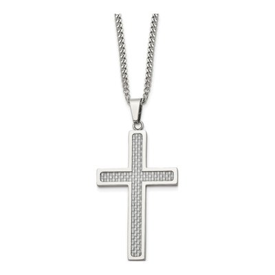 Stainless Steel Cross Pendant Necklace