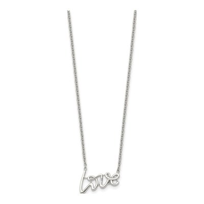 Stainless Steel LOVE Pendant Necklace – view 4