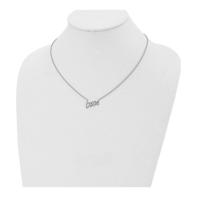 Stainless Steel LOVE Pendant Necklace – view 5