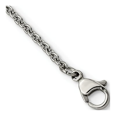 Stainless Steel Onyx Necklace – view 5