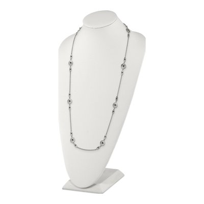 Stainless Steel Onyx Necklace – view 6