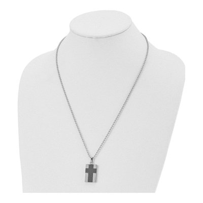 Stainless Steel Cross Pendant Necklace – view 5
