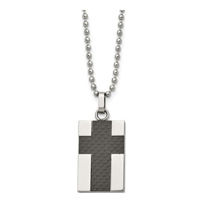Stainless Steel Cross Pendant Necklace