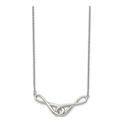 Stainless Steel Infinity Symbols Pendant Necklace – view 4
