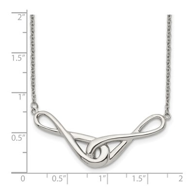 Stainless Steel Infinity Symbols Pendant Necklace – view 6