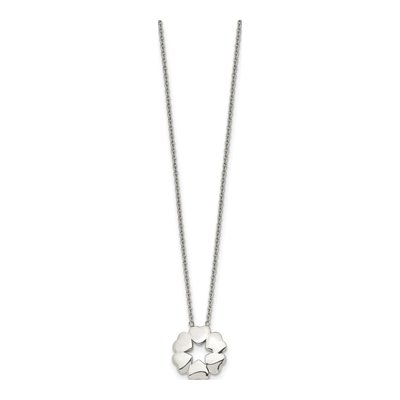 Stainless Steel Circle of Hearts Necklace – view 4