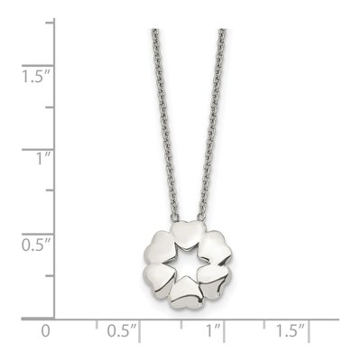 Stainless Steel Circle of Hearts Necklace – view 6
