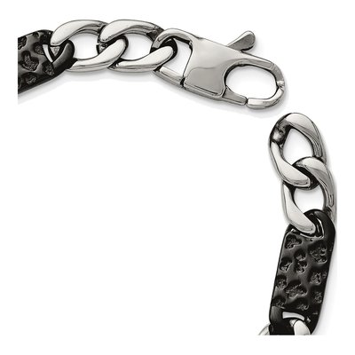 Men's Black Stainless Steel 9mm Link Chain – view 5