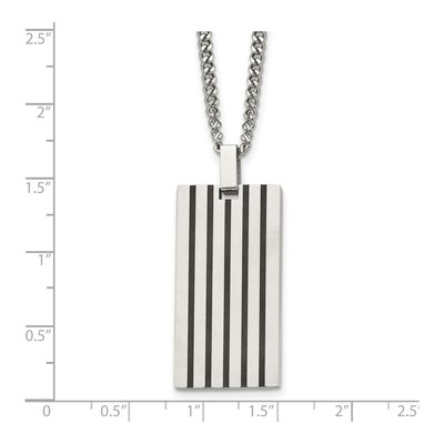 Stainless Steel Dog Tag Pendant Necklace – view 6